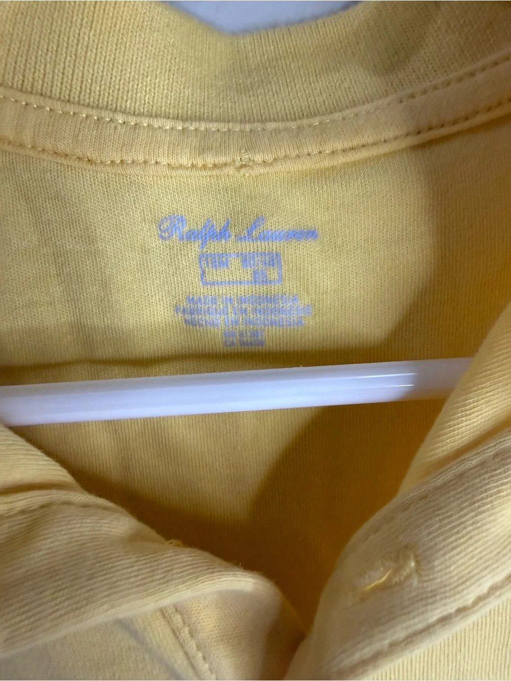 Ralph Lauren Girls Yellow Polo Dress with Ruffle Hem